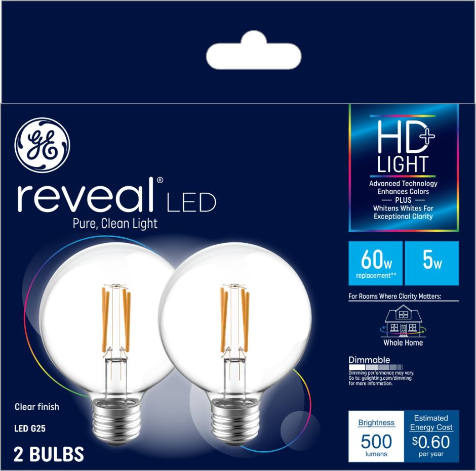 GE LED Reveal Light Bulb (60-watt Equivalent)