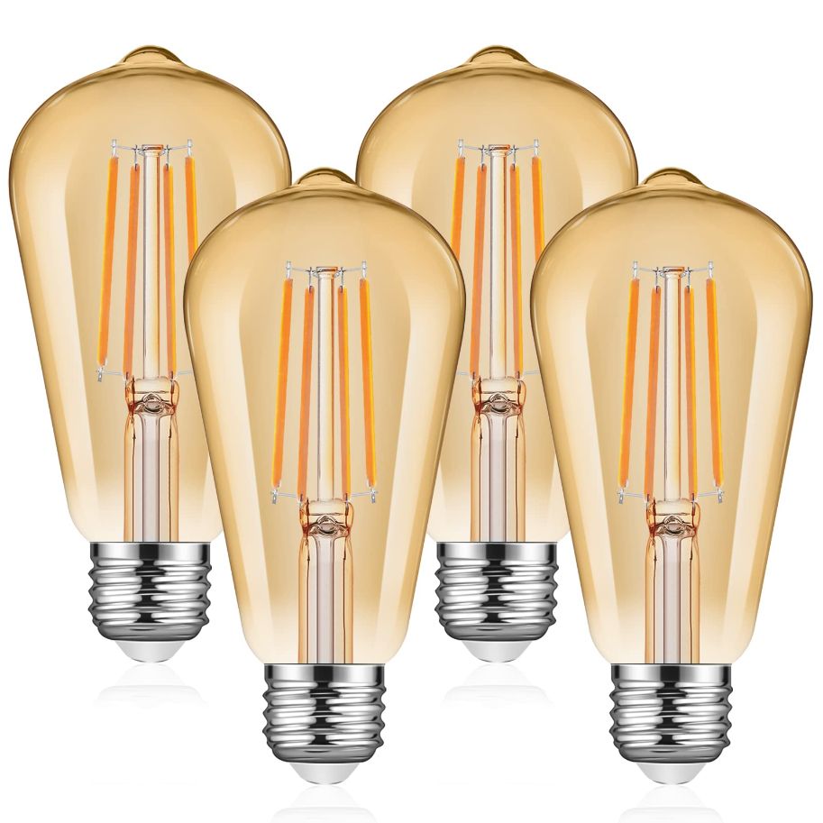 Ascher Dimmable Vintage Led Edison Bulbs, 6w