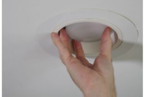 how to remove old recessed light housing